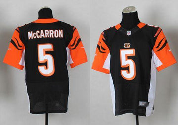 AJ McCarron Cincinnati Bengals black Elite jersey