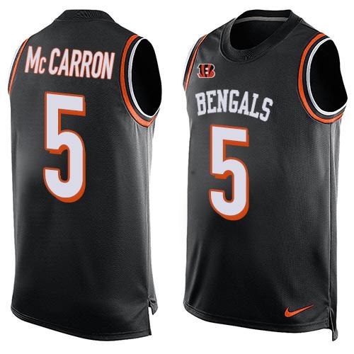 AJ McCarron Cincinnati Bengals black jersey