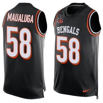 Rey Maualuga Cincinnati Bengals black jersey