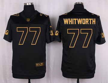 Andrew Whitworth Cincinnati Bengals black Gold Collection jersey