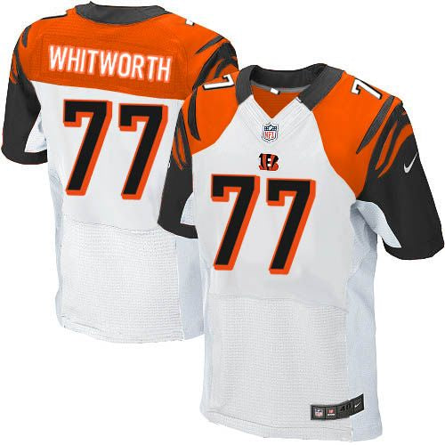 Andrew Whitworth Cincinnati Bengals white Elite jersey