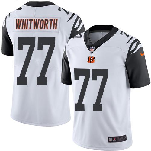 Andrew Whitworth Cincinnati Bengals white jersey
