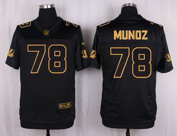 Anthony Munoz Cincinnati Bengals black Gold Collection jersey