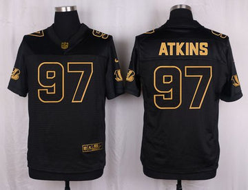 Geno Atkins Cincinnati Bengals black Gold Collection jersey