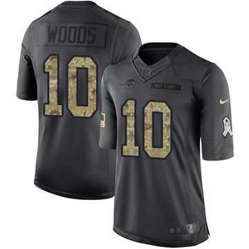 Robert Woods Buffalo Bills black Salute To Service jersey