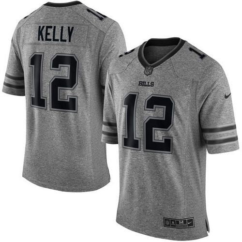 Jim Kelly Buffalo Bills gray jersey