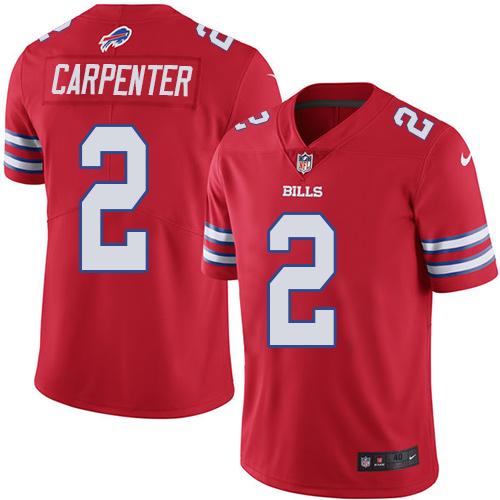 Dan Carpenter Buffalo Bills red Elite jersey