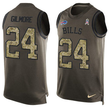 Stephon Gilmore Buffalo Bills green Salute To Service jersey