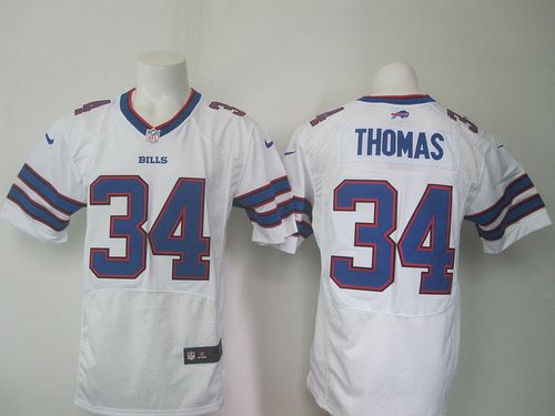 Thurman Thomas Buffalo Bills white Elite jersey