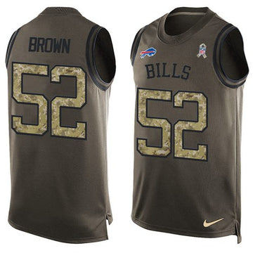 Preston Brown Buffalo Bills green Salute To Service jersey
