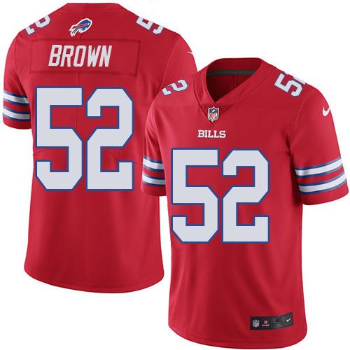 Preston Brown Buffalo Bills red Elite jersey