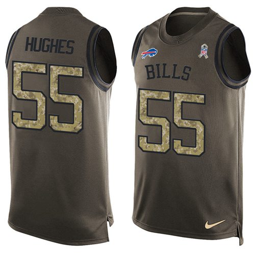 Jerry Hughes Buffalo Bills green Salute To Service jersey
