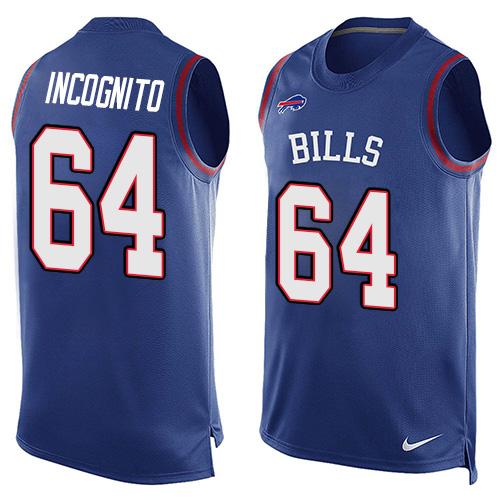Richie Incognito Buffalo Bills royal jersey