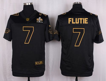 Doug Flutie Buffalo Bills black Gold Collection jersey