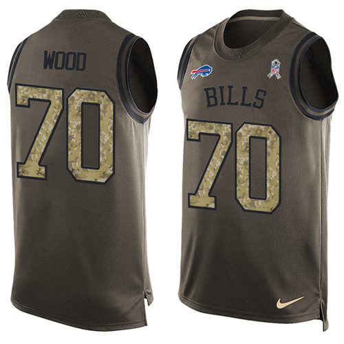 Eric Wood Buffalo Bills green Salute To Service jersey