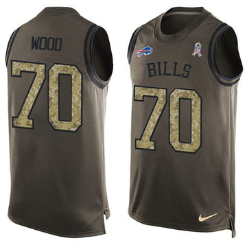 Eric Wood Buffalo Bills green Salute To Service jersey