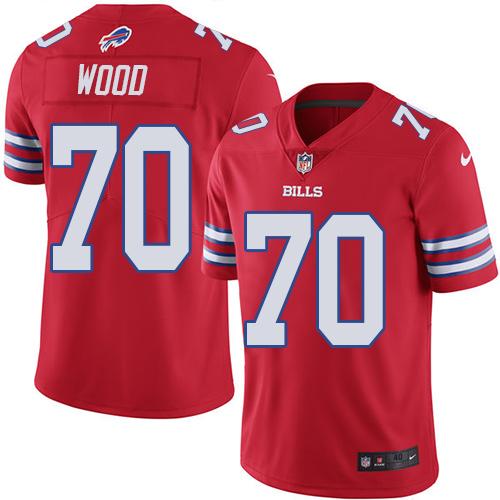 Eric Wood Buffalo Bills red Elite jersey