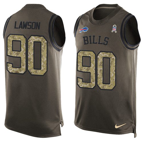 Shaq Lawson Buffalo Bills green Salute To Service jersey