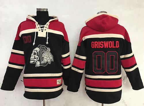 Clark Griswold Chicago Blackhawks black jersey