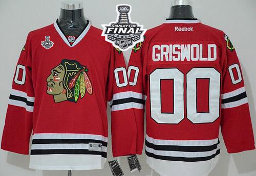 Clark Griswold Chicago Blackhawks red Home jersey