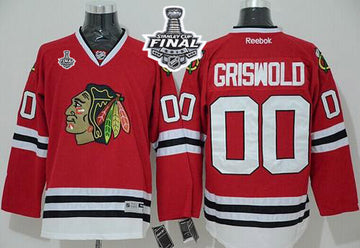 Clark Griswold Chicago Blackhawks red Home jersey