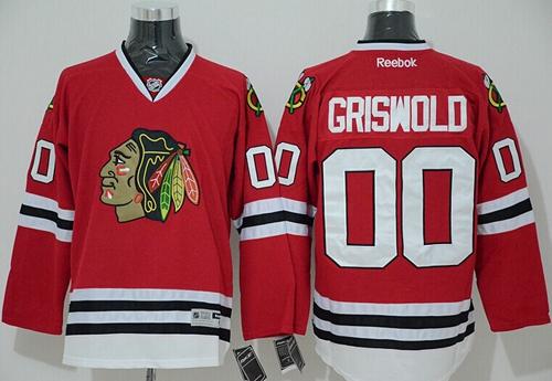 Clark Griswold Chicago Blackhawks red Home jersey
