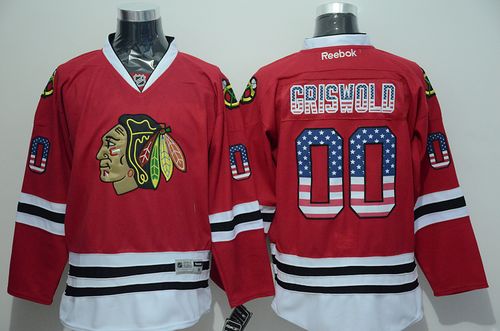 Clark Griswold Chicago Blackhawks red Fashion jersey