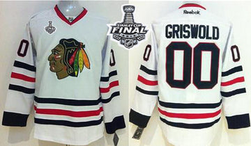 Clark Griswold Chicago Blackhawks white jersey