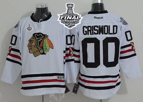 Clark Griswold Chicago Blackhawks white Winter Classic jersey
