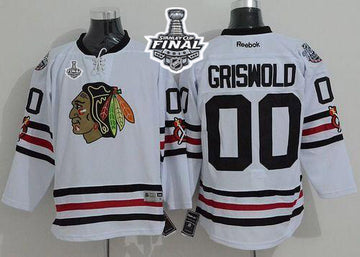 Clark Griswold Chicago Blackhawks white Winter Classic jersey