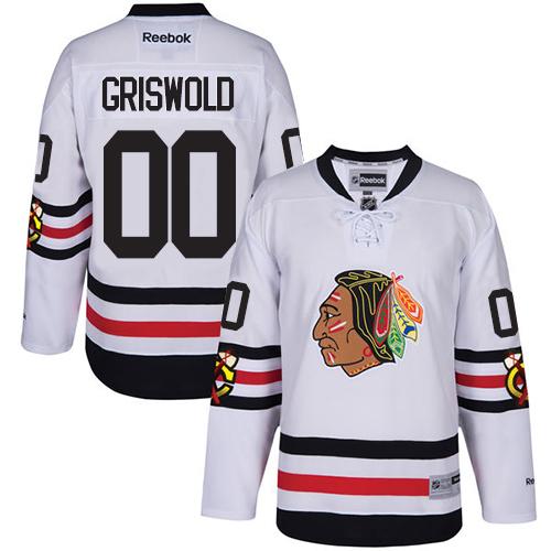 Clark Griswold Chicago Blackhawks white Winter Classic jersey