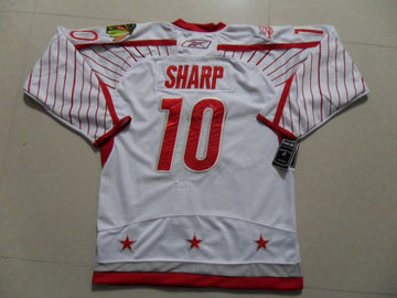 Patrick Sharp Chicago Blackhawks white jersey