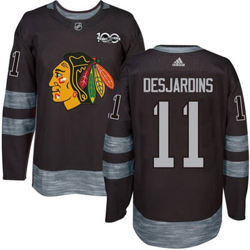 Andrew Desjardins Chicago Blackhawks black jersey