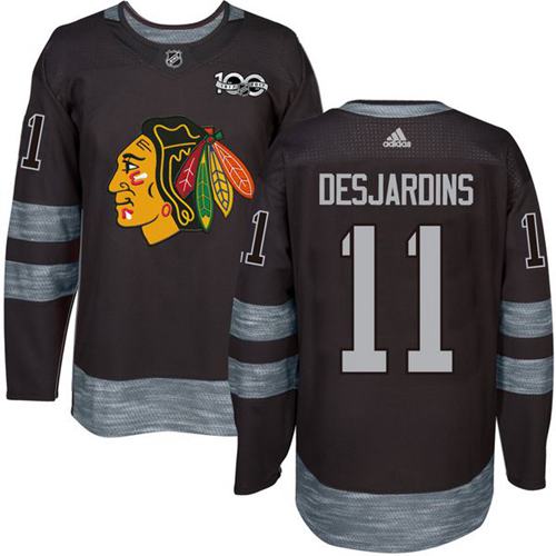 Andrew Desjardins Chicago Blackhawks black jersey