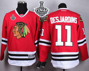 Andrew Desjardins Chicago Blackhawks red Home jersey