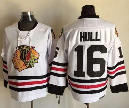 Bobby Hull Chicago Blackhawks white Throwback jersey