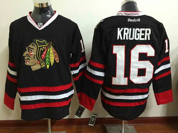 Marcus Kruger Chicago Blackhawks black jersey