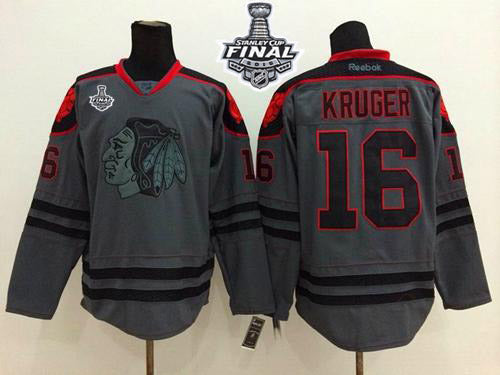 Marcus Kruger Chicago Blackhawks charcoal Fashion jersey