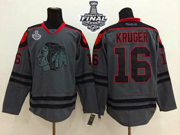 Marcus Kruger Chicago Blackhawks charcoal Fashion jersey