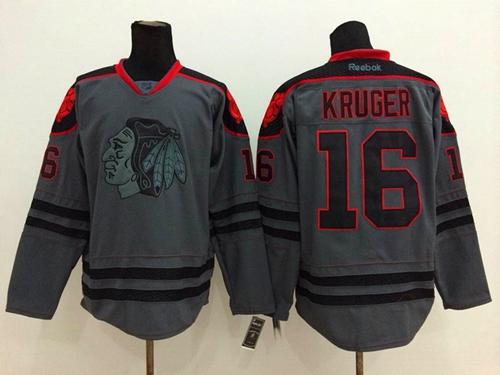 Marcus Kruger Chicago Blackhawks charcoal Fashion jersey