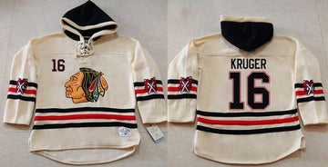 Marcus Kruger Chicago Blackhawks cream jersey