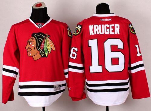 Marcus Kruger Chicago Blackhawks red jersey