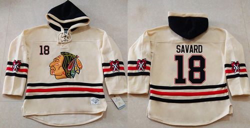 Denis Savard Chicago Blackhawks cream jersey