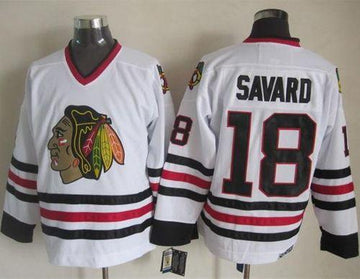 Denis Savard Chicago Blackhawks white Throwback jersey