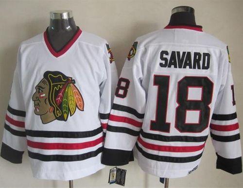 Denis Savard Chicago Blackhawks white Throwback jersey