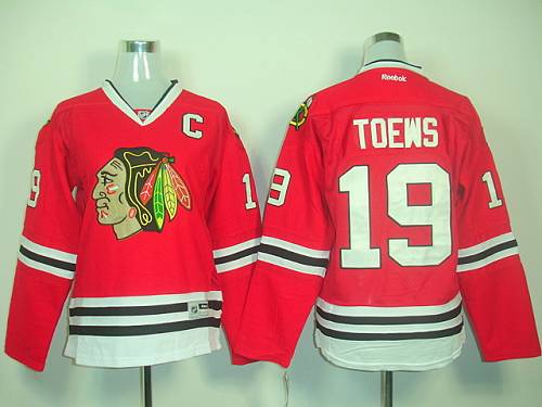 Janathan Toews Chicago Blackhawks red Home jersey