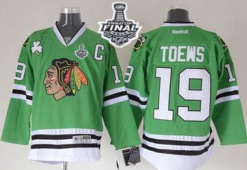 Jonathan Toews Chicago Blackhawks green jersey