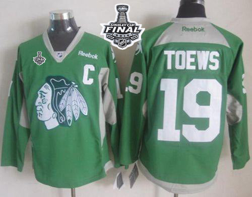 Jonathan Toews Chicago Blackhawks green jersey