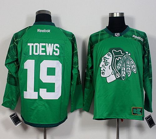 Jonathan Toews Chicago Blackhawks green jersey