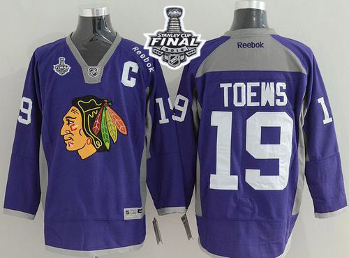 Jonathan Toews Chicago Blackhawks purple jersey